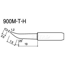 HAKKO Soldering Tips 900M-T-H, Tip for the 900M/907 HAKKO Soldering Tips 900M-T-H, Tip for the 900M/907